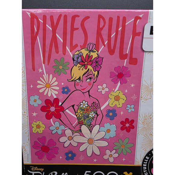 Disney TinkerBell 500 Piece Jigsaw Puzzle Pixies Rule EZ-2-Hold Larger Size Piec - Picture 2 of 6